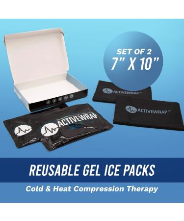 ActiveWrap Large Reusable Gel Hot Cold Packs for Pain Management & Injury Recovery - Buy Online on GoSupps.com