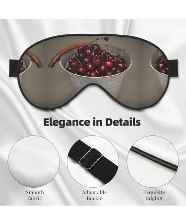 SSIMOO Ultra-Soft Light-Blocking Eye Mask with Cherries Print | Optimal Comfort for Restful Sleep | International Shipping - Buy Online on GoSupps.com