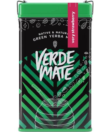 Verde Mate Yerbera Bo te en m tal avec distributeur Vert Very Strawberry 0 5 kg Parfum fruit Plein de caf ine naturelle Yerba Mate du Br sil 500 g S chage l'air libre - Buy Online on GoSupps.com