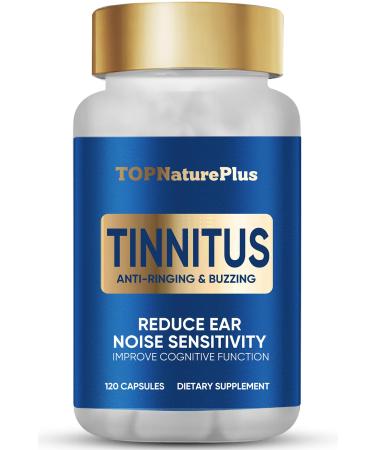 Tinnitus Relief for Ringing Ears 1200MG Tinnitus Relief Supplement Relieve Ear Ringing & Reduce Ear Noise 120 Capsules 2 Month Supply