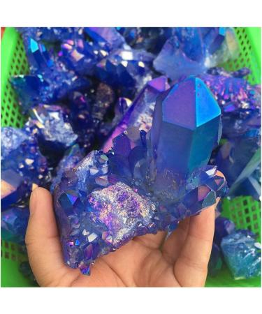 Natural Crystal Rough Crystal Cluster Blue Crystal Cluster Natural Raw Clear Quartz Rough (Size : 180-200g) - Buy Online on GoSupps.com