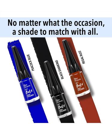 Bl.ue Hea.ven Get Bold Mini Matte Eyeliner Waterproof Gel | Light Weight| Smudgeproof |One Stoke Finish Pack Of 3 15Ml Multicolor - Buy Online on GoSupps.com