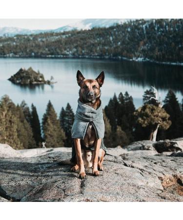 Buy Slowton Winter Dog Coat - Warm Waterproof Jacket with Turtleneck & Reflective Stripes for Small to Medium Dogs (Size L Gray) - International Shipping Available - Buy Online on GoSupps.com