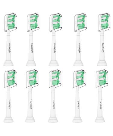 Replacement Heads for Philips Sonicare ProtectiveClean: Compatible with Sonicare DailyClean ExpertClean FlexCare EasyClean HealthyWhite 2 Series 3 Series W C2 C3 G2 4100 5100 6100 Toothbrush, 10 Pack
