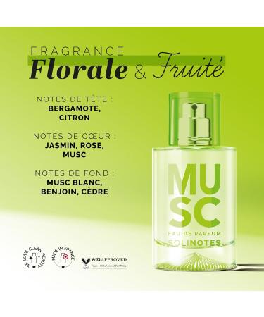 SOLINOTES Musk Perfume for Women - Eau De Parfum | Delicate Floral and Soothing Scent - Made in France - Vegan - 1.7 fl.oz - Buy Online on GoSupps.com