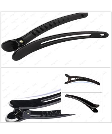 Flzone 12 Black Duck Hair Clips for Women - Alligator Curl Hair Clamps | DIY Hair Accessories for Girls (12cm/4.72 inch) - Buy Online on GoSupps.com