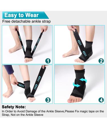 Foot Brace & Ankle Support for Sprains | Achilles Tendonitis & Plantar Fasciitis Relief | Breathable Design for Men & Women - Buy Online on GoSupps.com