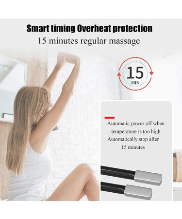 Rkxkj Lumbar Massage Cushion & Shiatsu Neck Pillow | 3 Adjustable Fuel Stages 15-Minute Smart Timer Warm Compress - Relieve Muscle Fatigue - Buy Online on GoSupps.com