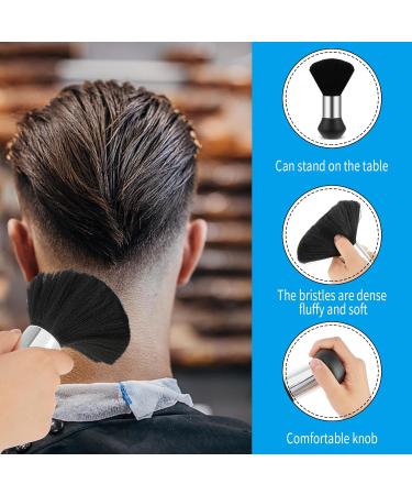 Barber Neck Duster Brush Set - Professional Soft Hair Dusting Brush for Clean-Up Around Neck and Ears - Buy Online on GoSupps.com