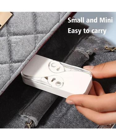 Portable Floss Dispenser | Refillable Dental Floss Picks Case | Travel-Friendly Automatic Floss Organizer (White+Green) - Buy Online on GoSupps.com