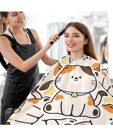 Buy Waterproof Barber Cape - Cute Cat & Cheetah Haircut Bib for Men & Women | Ideal Hair Cutting Accessory - Buy Online on GoSupps.com