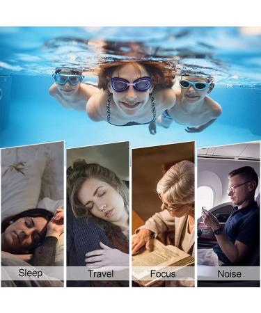 Ustnir Silicone Earplugs | Reusable & Waterproof Earplugs for Swimming Sleeping Studying & Work - Floating Design for Adults - Buy Online on GoSupps.com