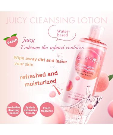 Cleansing Lotion for Sensitive Skin | Water-Based Makeup Remover | Peach Scent | Eye Makeup Remover (12.8 fl oz) - Shop Worldwide - Buy Online on GoSupps.com