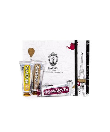 Marvis Toothpaste Wonders of the World - Set of 3 x 25 ml | Premium Italian Dental Care - International Shipping Available - Buy Online on GoSupps.com
