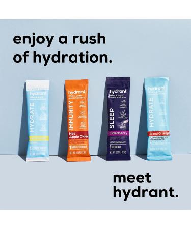 Hydrant Hydrate Electrolyte Powder - Lemonade 30 Count Packets | No Added Sugar Rapid Hydration Mix | Drink Mix for Better Rehydration than Water - Buy Online on GoSupps.com