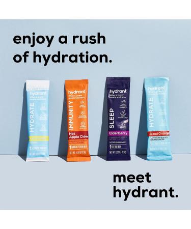 Hydrant ENERGY Lemonade Hydration Mix 30 Stick Pack - Electrolyte Powder Packets with Caffeine, L-Theanine, Zinc for Rapid Hydration - 30 Count - Buy Online on GoSupps.com