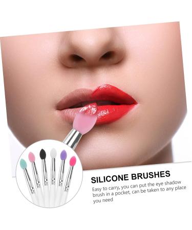 IWOWHERO 6pcs Eye Shadow Brush Eye Brush Makeupset Transparent Plastic Handle Make up Applicator - Buy Online on GoSupps.com