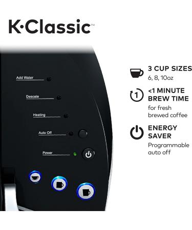 Keurig K-Classic Coffee Maker - Single Serve Pod Brewer, Programmable, Black - Buy Online on GoSupps.com