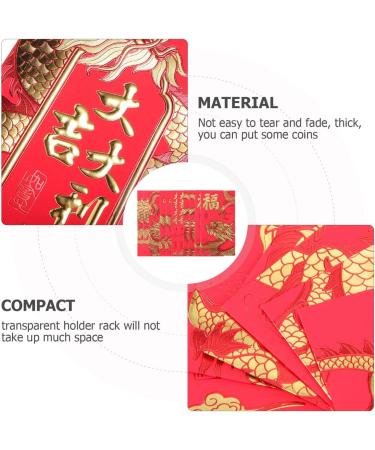 TEHAUX 30pcs Spring Festival Red Pocket Chinese Hong Bao Chinese Money Envelopes Red Envelopes Cash Envelopes 2024 Red Packets Money Packet Money Bag Dragon Packets China Paper Wedding - Buy Online on GoSupps.com