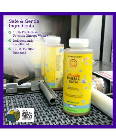 California Baby Calendula Bubble Bath - Lavender Scent | Plant-Based & Allergy-Friendly | Ideal for Sensitive Skin | 384 mL | Free Bubble Wand - Buy Online on GoSupps.com
