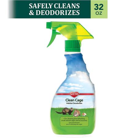 Kaytee Clean Cage Habitat Deodorizer Spray 32oz - Eliminate Odors and Freshen up Your Pet's Home - Buy Online on GoSupps.com
