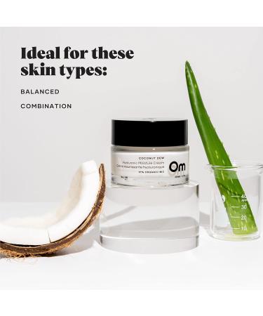 Coconut Dew Hyaluronic Moisturizer Face Cream | All-Natural Anti-Aging Hydrating Face Cream for Women | Suitable for All Skin Types | 50g - Buy Online on GoSupps.com