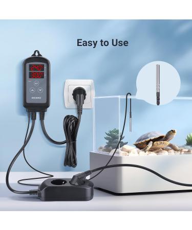 Buy Inkbird ITC-2T Thermostat - Digital Temperature Controller for Terrariums Greenhouses & Reptile Care | Dual Heating Sockets Day/Night Timer & Alarm Function - International Shipping Available - Buy Online on GoSupps.com