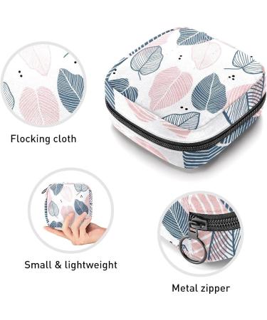Anna Cowper Floral Leaves Sanitary Napkin Storage Bag | Menstrual Cup Pouch | Nursing Pad Holder | Portable Period Bag for Women and Teen Girls - Multi-colored - Buy Online on GoSupps.com