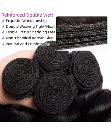10A Brazilian Virgin Human Hair Body Wave Bundles 18 20 22 Inch - 100% Unprocessed Weave Deals in Natural Black Color - Buy Online on GoSupps.com
