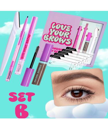  Opilroyn Eyebrow makeup kit eyebrow pencil kit - Waterproof and shatterproof eye makeup - Makeup kit with eyebrow swatch mascara eyebrow cream eyebrow trimmer - Buy Online on GoSupps.com