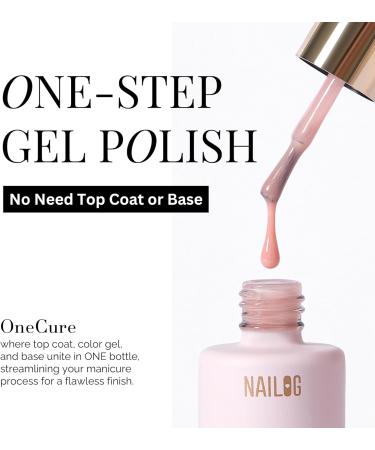 NAILOG Gel Nail Polish Set - 4 Colors Top Coat Color Gel Base 3-In-1 Soak Off UV Gel Polish Kit for Home DIY & Birthday Gifts for Women Nocturnal Allure - Buy Online on GoSupps.com