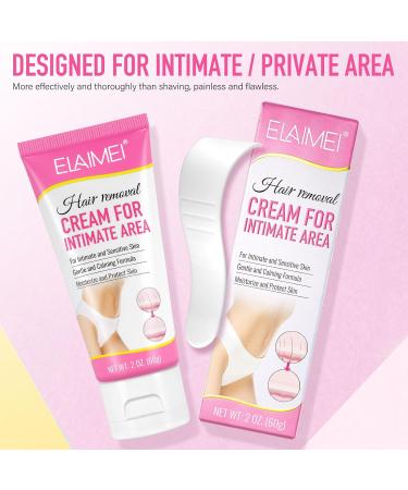 Intimate Hair Removal Cream - Gentle & Effective for Arms Legs Underarms & More | All Skin Types - Buy Online on GoSupps.com