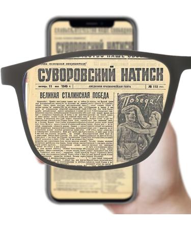 Fashion Progressive Reading Glasses for Men - 2.0x Anti-Blue Light Multifocus & Anti-Fatigue - Stylish Orange Color - Buy Online on GoSupps.com