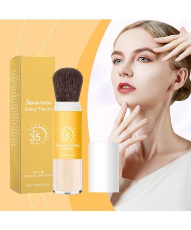 Mineral Sun Protection Powder - Face Powder Sun Protection with SPF - Translucent Formula Control Lasting Matte Effect for Sensitive and Combination Skin Body & Scalp Under Tru - Buy Online on GoSupps.com