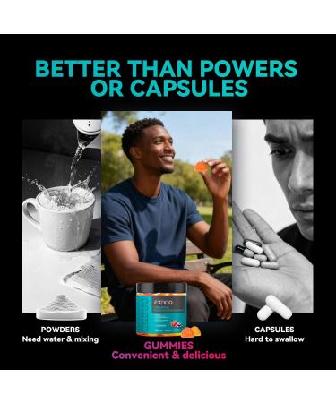 exdoo Creatine Monohydrate Gummies with Turmeric for Men and Women Creatine with Taurine Electrolyte for Strength Energy&Muscle Support Pre-Workout Gummies Sugar Free 120pcs - Buy Online on GoSupps.com