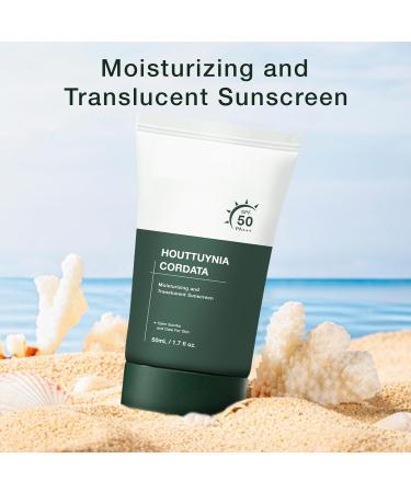 Heartleaf Silky Moisture Sun Cream, Heartleaf Silky Moisture Sunscreen, Moisturizing Sunscreen Korean SPF 50, Daily Hydrating Sun Essence (2PC) - Buy Online on GoSupps.com