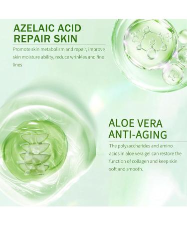 Azelaic Acid Balancing Serum Aloe Vera Moisturiser Face Serum Collagen Serum for Face Remove Blackhead Redness Relief and Acne Blemish Control Fade and Repair Dark Spots Skin Moisturizer - Buy Online on GoSupps.com