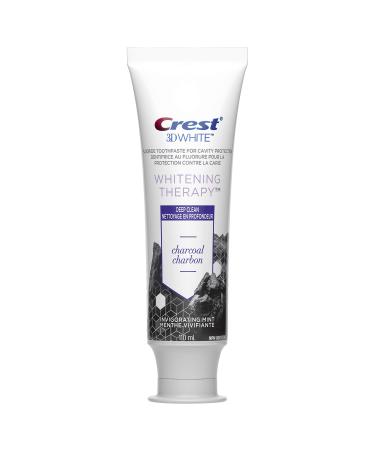 Crest 3D White Charcoal Toothpaste Whitening Therapy Deep Clean 110mL Packaging may vary Charcoal Deep Clean