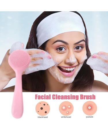 Comoda Facial Cleansing Brush - Silicone Face Skin Scrubbers Scrub Pad - Manual Facial Cleansing Brush Skin Friendly Waterproof Face Cleaning Scrubber Pink - Buy Online on GoSupps.com