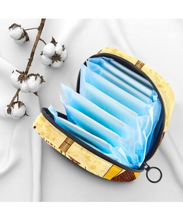 Sanitary Napkin Storage Bag with Zipper - Ancient Egypt Ethnic Art Tribal Design - Buy Online on GoSupps.com