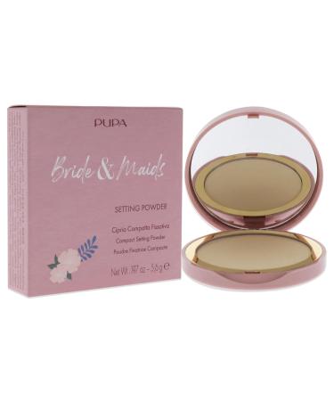PUPA Milano Bride and Maids Setting Powder 001 - Ultra-Fine Lightweight Matte Powder with SPF 15 for All-Day Radiance | Perfect for Bare Skin & Over Makeup - 0.2 oz - Buy Online on GoSupps.com