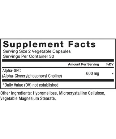 Force Factor Alpha GPC Brain Supplement for Memory and Focus Mood Support Supplement with Alpha GPC 600mg Premium Quality Vegan Non-GMO 60 Capsules - Buy Online on GoSupps.com
