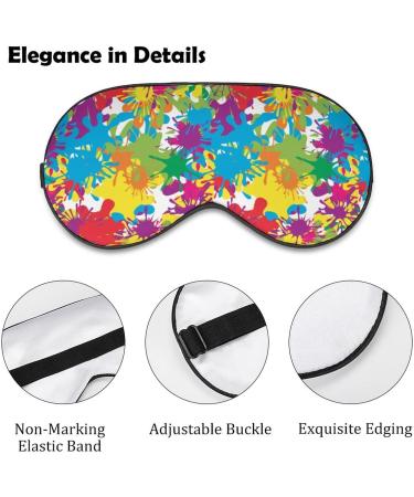 Buy Crazy Camouflage Colored Blots Sleep Mask for Women - Adjustable Eye Shades & Elastic Strap - International Shipping Available - Buy Online on GoSupps.com