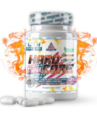 AS American Supplement | HardCore Fat Burner | Powerful Fat Burner Women & Men | Contains Taurine & L Carnitine | Helps Lose Weight & Burn Fat | Hungry | 60 Capsules