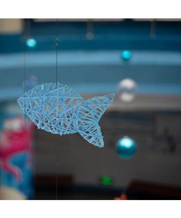 Alipis 4-Piece Colorful Rattan Fish Balls - 18cm Decorative Woven Balls for Birds & DIY Projects | International Shipping - Buy Online on GoSupps.com