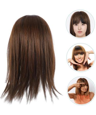 minkissy Invisible Wig Wigs Hair Extensions for Thin Hair Human Hair Toppers for Women Hairpiece Topper Hair Extensions for Short Hair Miss No Trace Chemical Fiber 35.00X14.00X13.00CM Light Brown - Buy Online on GoSupps.com