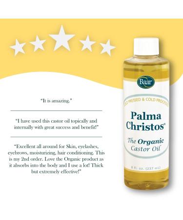 Baar Palma Christos Organic Castor Oil - 8 fl oz - Buy Online on GoSupps.com