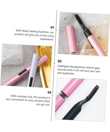Ipetboom 1pc Eyelash Curler Lash Curling Device Practical Lash Heating Eyelash Perm Electric Lash Curler Eyelash Curling Iron Heated Lash Curler Eyelash Makeup Tool Aluminum Tube Make up - Buy Online on GoSupps.com