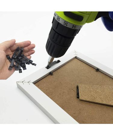 EesTeck 50 Pack Small Sawtooth Picture Hangers Steel Picture Hanging Picture Frames Hangers with Screws Picture Hang Solutions  for Hanging Clock Paintings Artwork Picture Frame Hook Photos (Black) - Buy Online on GoSupps.com