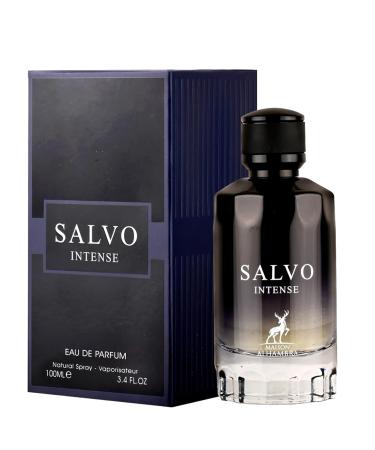 Maison Alhambra Salvo Intense for Men - 3.4 oz EDP Spray Fresh 3.4 Fl Oz (Pack of 1) - Buy Online on GoSupps.com